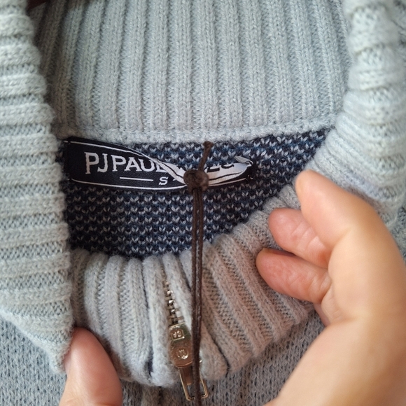 NWT PJ Paul Jones Mens Argyle 1/4 Zip Sweater. Size S - Picture 2 of 7